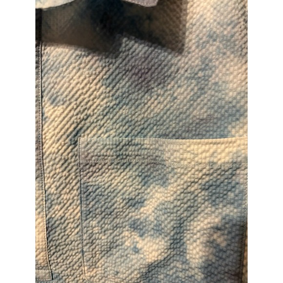 OAKLEY Short Sleeve Polo Shirt Mens XL Blue Cloud Print Casual - Picture 5 of 8